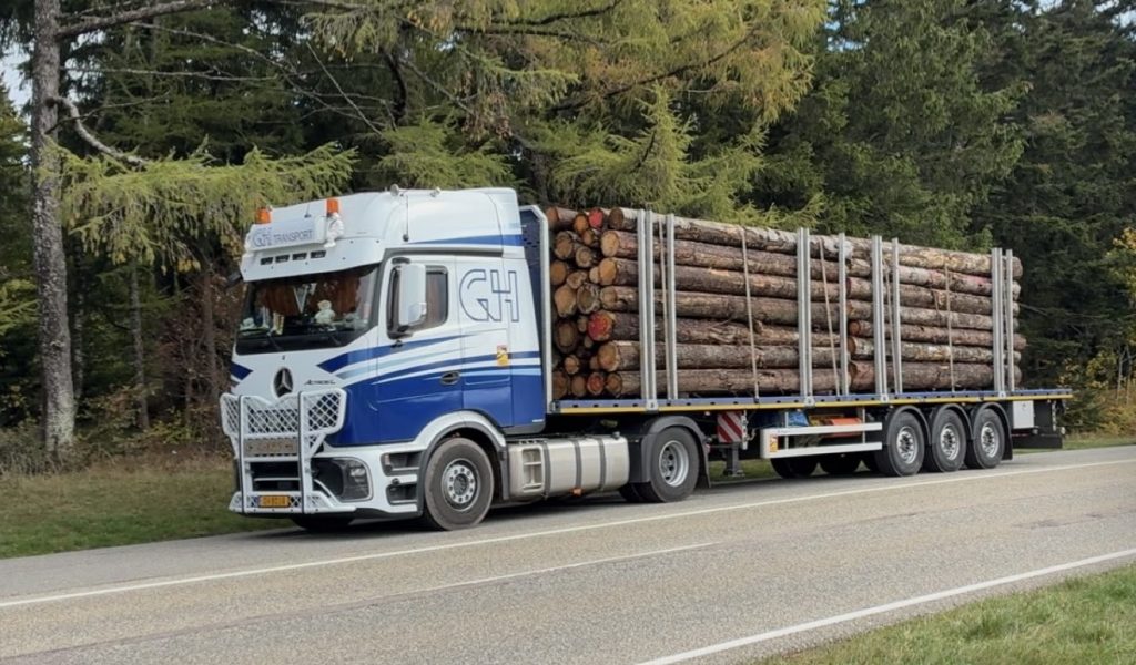 Transport Belgien Holz
